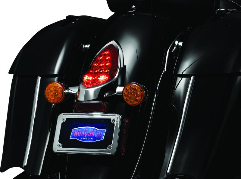 Kuryakyn Tail Light Top Trim Indian Models Chrome - 7697 For Indian 2014-2025