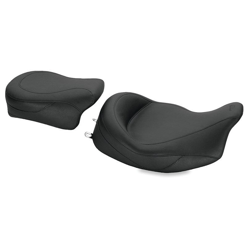 Mustang Motorcycle Electra Glide Std,rd Glide,rd King,str Glide Super Touring Solo Seat Black - 76067 For Harley Touring 2008-2021