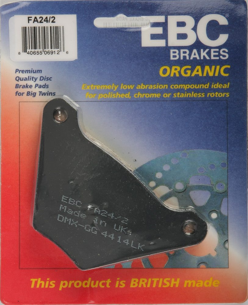 Ebc 15-24/2 FA24/2 BRAKE PADS FA24/2 ORGANIC