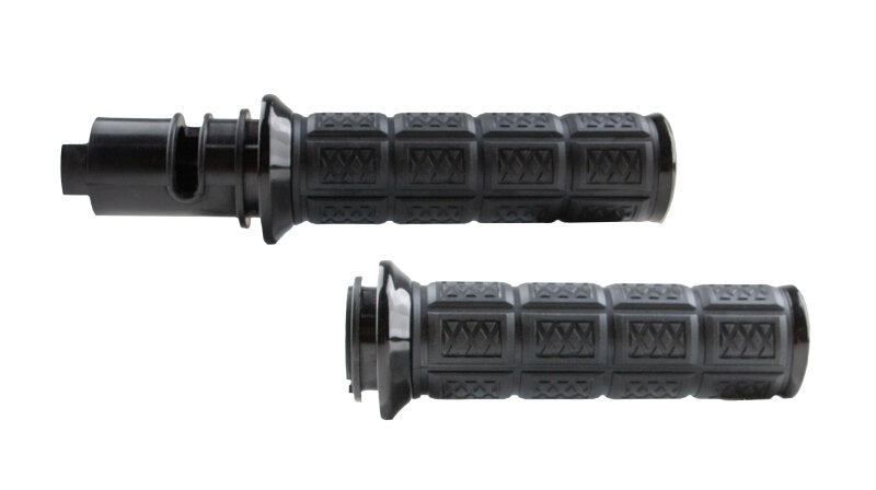 Kuryakyn 10142-2 Enygma Grips Throttle-by-wire Black