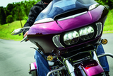 Kuryakyn Mesh Headlight Vent Accents Chrome - 6518 For Harley Road Glide 2015-2021