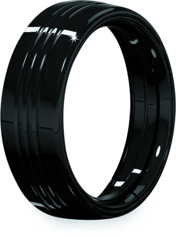 Kuryakyn 7inch Headlamp Trim Ring Gloss Black - 7276 For Harley Touring 1983-2013