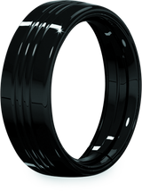 Kuryakyn 7inch Headlamp Trim Ring Gloss Black - 7276 For Harley Touring 1983-2013