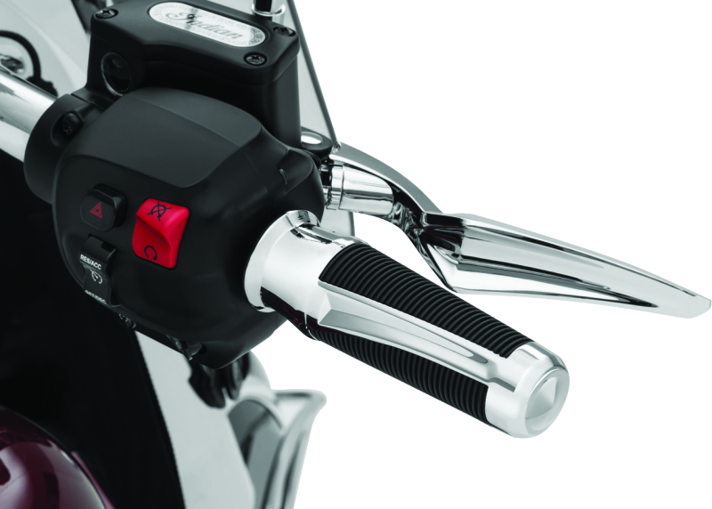 Kuryakyn 5766 Phantom Grips Indian Chrome