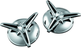 Kuryakyn Knock-Off Center Caps For Trikes Chrome - 1243 For Harley Touring 2009-2013