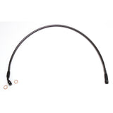 MAGNUM SHIELDING 1742-0488 47137 Alternate Length Designer Series Braided Non-ABS Front Upper Brake Line Kit - 10 mm-35° - 37" - Black Pearl