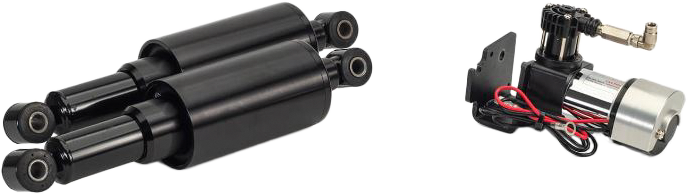 Arnott Air Shocks Smoothride Series Black Custom FLH FLT - MC-2994 For Harley Touring 2009-2026