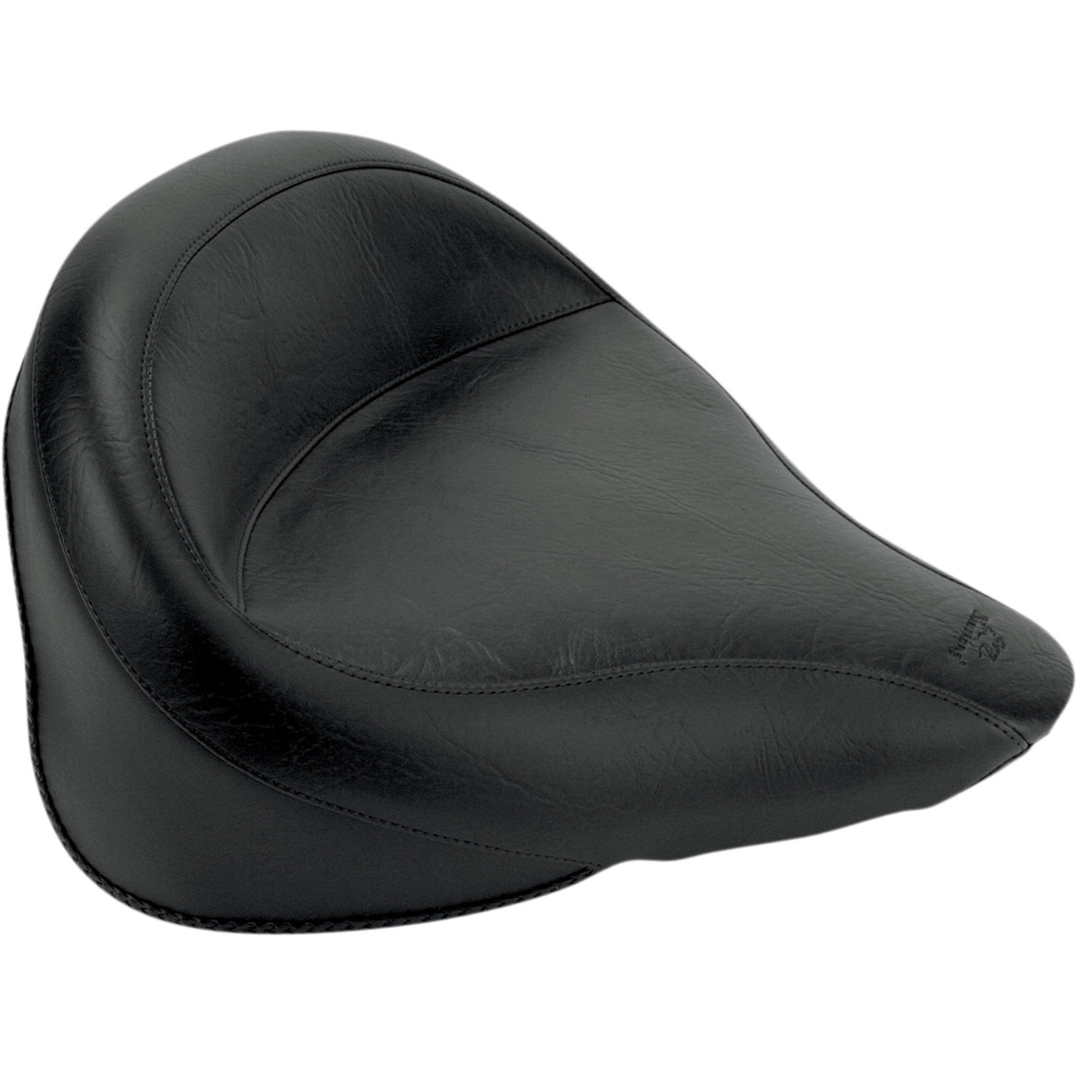 Mustang Wide Vintage Solo Seat - 75096 For Harley Softail 2000-2007