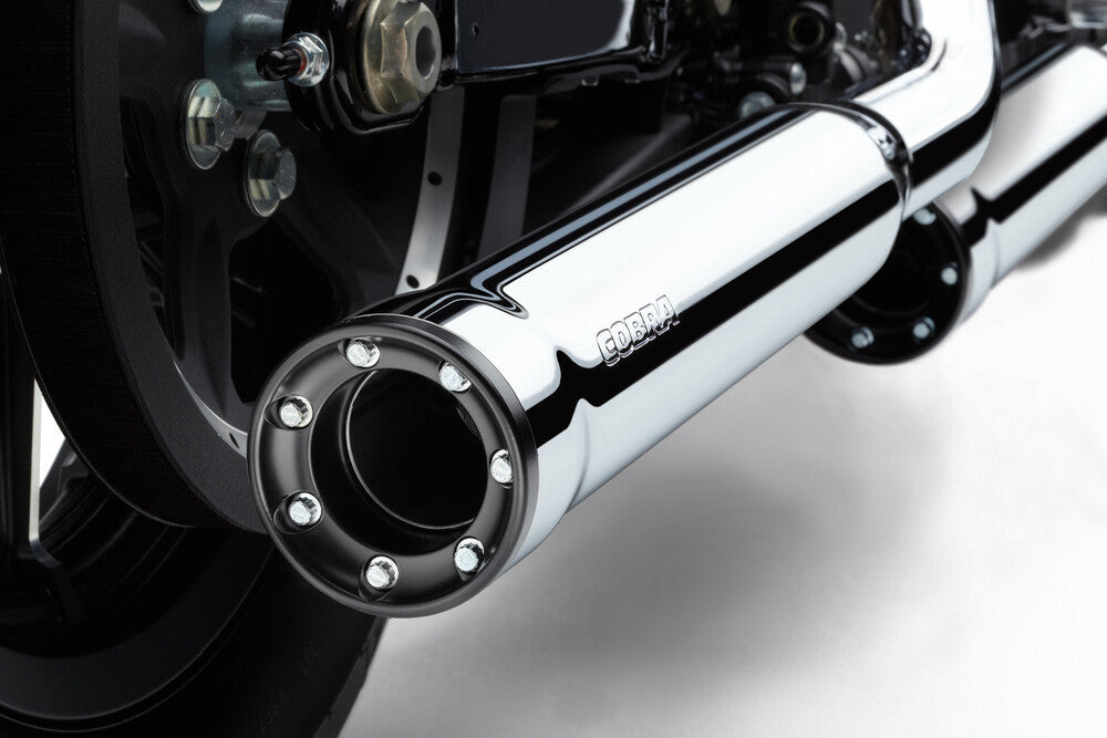 Cobra 3" RPT Slip-ONS Chrome Sportster - 6081 For Harley Sportster / Sportster S 2014-2022