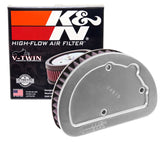 K & N Engineering Replacement Unique Air Filter 6.625in L X 4.75in W X 1.625in H With 1 Flange For - HD-1614 For Harley Motorcycles 2014-2017