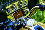 Kuryakyn 7284 Tri-line Gauge Trim 14-Up Touring Models Chrome