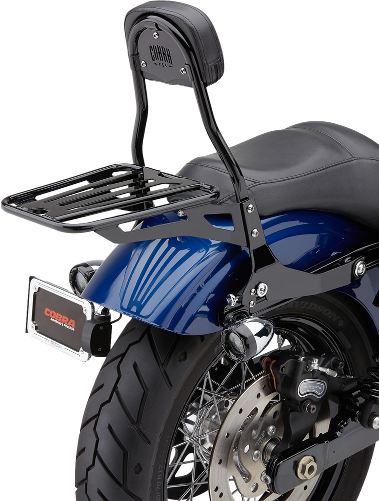 Cobra 82-96531 602-2004B DETACHABLE BACKREST ROUND BLACK DYNA 06-17