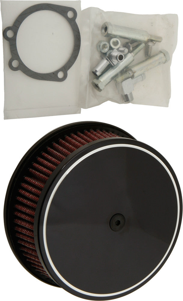 Harddrive 120301 Round Air Cleaner HP Classic Smooth Chrome 5-7/8" For Harley Motorcycles 1988-2016