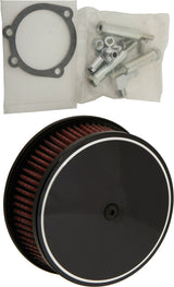 Harddrive 120301 Round Air Cleaner HP Classic Smooth Chrome 5-7/8" For Harley Motorcycles 1988-2016