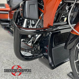 Siouxicide Choppers Chopped Engine Guard Villain Black For Harley Street Glide 2015-2023