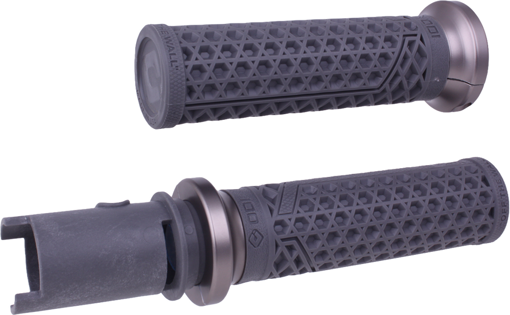 Odi Van's Lock-ON Grips Graphite GUN Metal CVO ` - V31VHTCH-H For Harley Touring 2023-2024