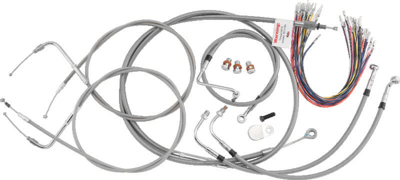 Burly Brand Control Kit 16in Stainless Steel - B30-1080 For Harley Touring 2000-2006