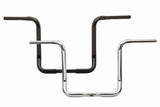 Burly Brand Burly 15" Bagger Bar 1.25" TBW Black - B12-2002B For Harley Touring 1986-2024