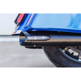 S&S Cycle 4" Broadhead Slip-On Mufflers Slash Cut Black - 550-1075 For Indian 2014-2022