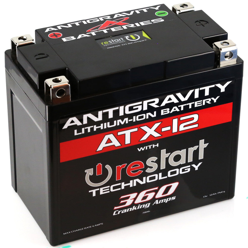 Antigravity Lithium Battery ATX12-RS 360 CA - AG-ATX12-RS For Harley 2002-2017 | Suzuki Motorcycles 1987-2018 | Kawasaki Motorcycles 1991-2018