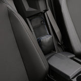 SHOW CHROME 3550-0397 H44-3BLUE Kaliber Rear Console Organizer Center Console Kaliber Organizer - Black with Blue Stitching