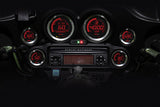 Koso North America HD-02 Series Gauge Kit Silver Bezel OIL Temp - BA050905 For Harley Touring 2004-2013