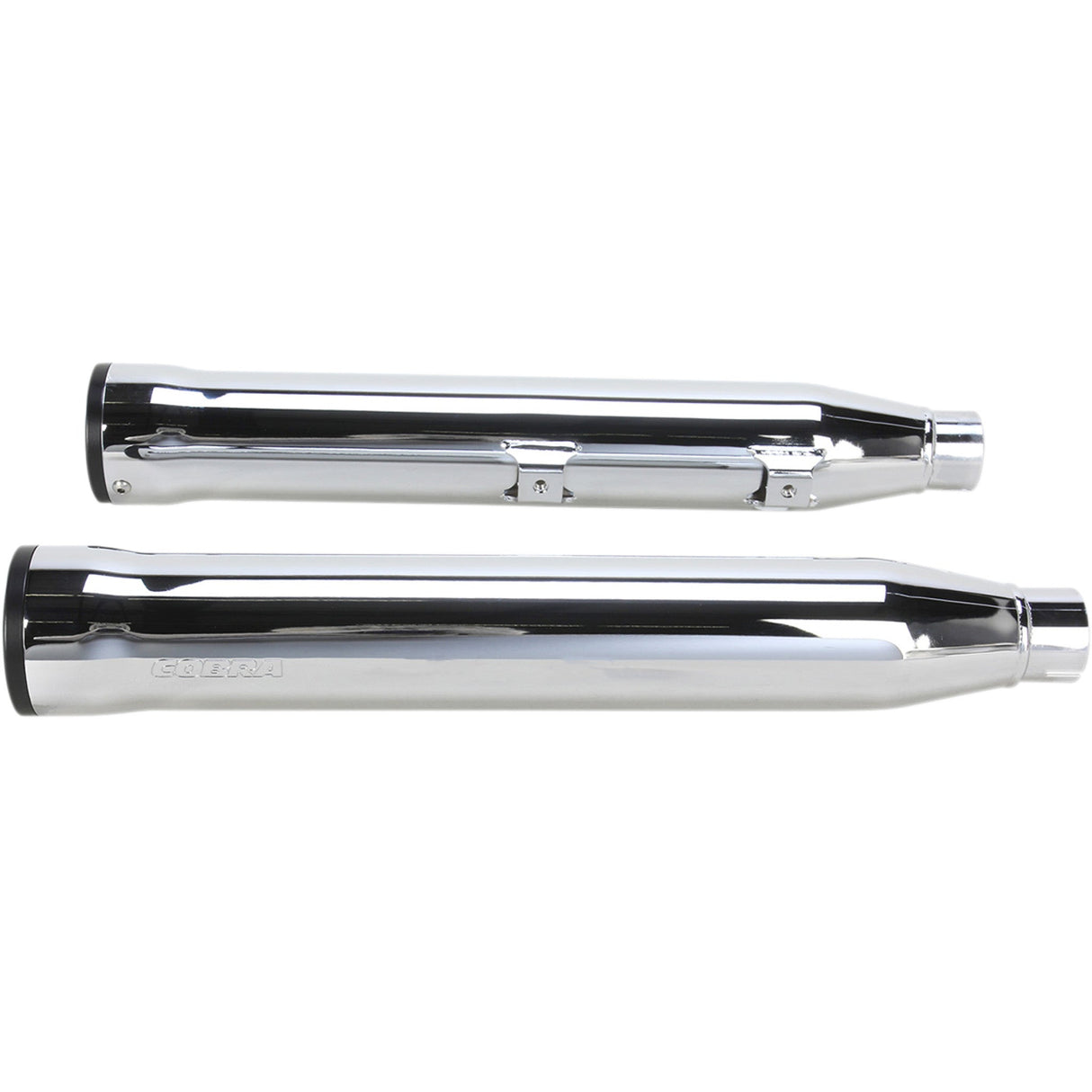 Cobra Slip-On Mufflers With Race Pro Tips 3" Chrome - 6053 For Harley Softail 2007-2017