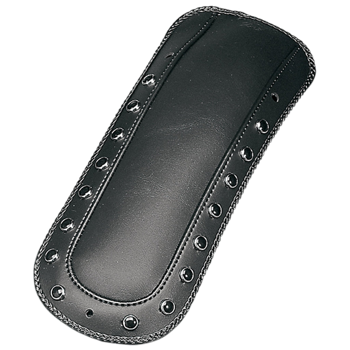 Mustang Fender Bib For Solo Seat — Studded Smooth Black Pearl-Centered Studded Black HD Touring - 78036 For Harley Touring 1997-2021