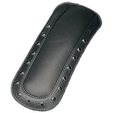 Mustang Fender Bib For Solo Seat — Studded Smooth Black Pearl-Centered Studded Black HD Touring - 78036 For Harley Touring 1997-2021
