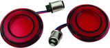 Kuryakyn Tracer L.e.d. Rear Turn Signal Insert Red Light Red Lens 1157 - 2906 For Harley Road King Special 2017-2021