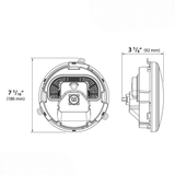 Koso North America 28-61024 GA030100 7" ZENITH LED HEADLIGH H4 PLUG