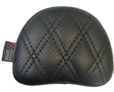 Siouxicide Choppers Halow Backrest/Sissy Bar - 1 1/4 in, Black, with Pad, For 2009-2025 Touring