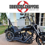 Siouxicide Choppers Breakout & Fat Boy Excalibur Detachable Sissy Bar Backrest Black, Short 16, 1 1/2 In, Fat Boy For Harley Softail 2018-2026