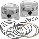 S&S Cycle BT HSF 3-5/8in Piston Set .010in - 92-1061 For Harley Motorcycles 1984-1999
