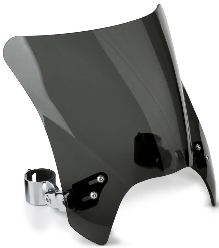 National Cycle Mohawk Windshield Dark Tint Chrome Hardware - N2831-001 For Harley 1972-2020 | Honda Motorcycles 1984-2024