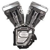 S&S Cycle BT T124LC Long Block Engine With 585 Cam Wrinkle Black - 310-0326A For Harley Touring 1999-2006