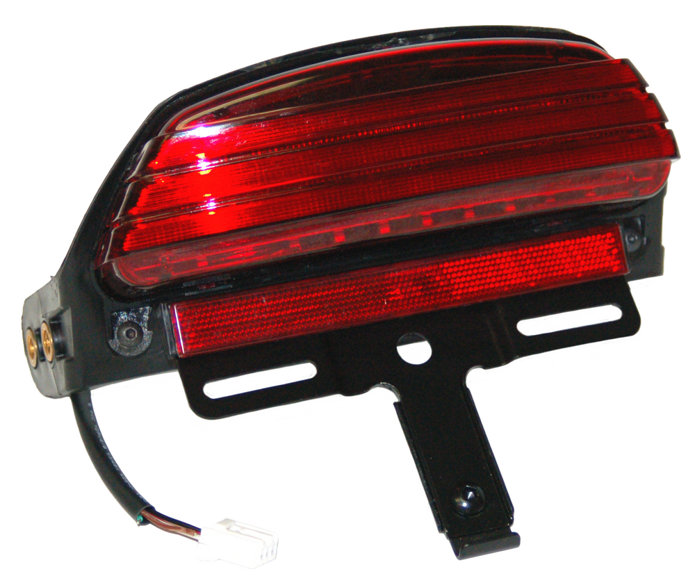 Letric Lighting Co LLC-DTL-RS Dyna LED Tailight RED Lense For Harley Fat Bob 2008-2013