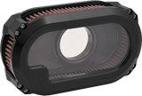 Kens Factory NL TC Air Cleaner With Glass Black With Black - NXT-03B For Harley Touring 2008-2016