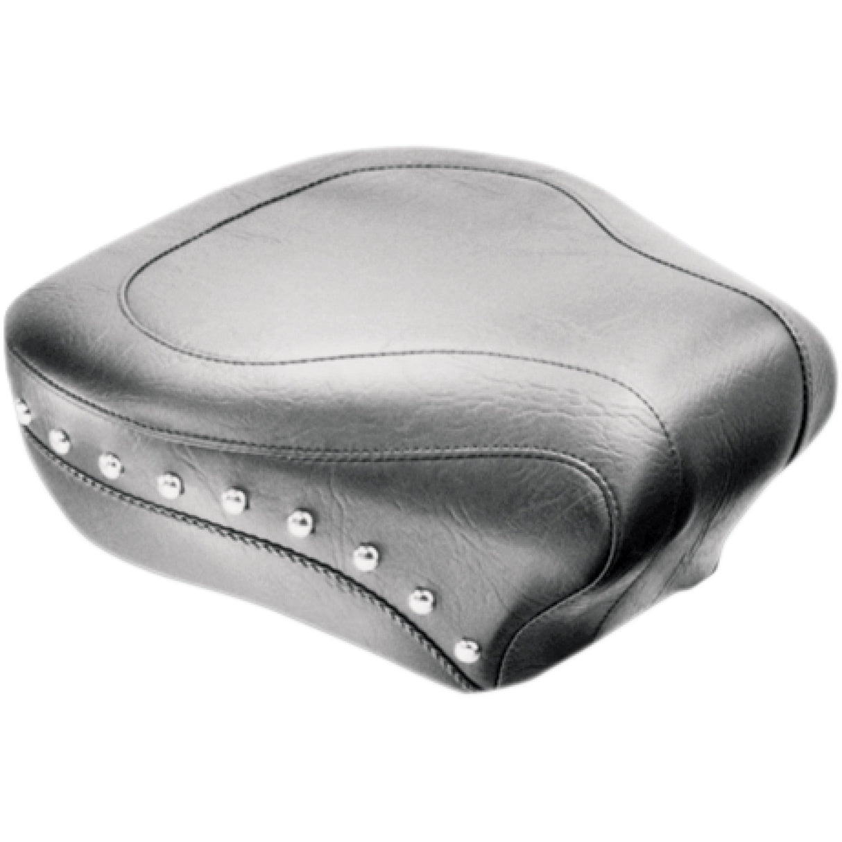 Mustang Wide Rear Seat Studded Black - 76180 For Harley Softail 2005-2015