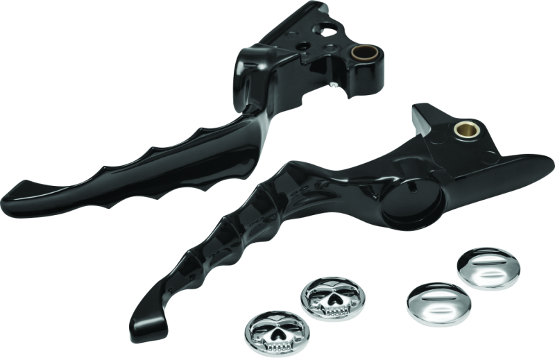Kuryakyn Zombie Levers Black - 6745 For Harley Softail 2018-2021