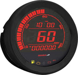 Koso North America HD-02 Series Gauge Kit Black Bezel OIL Temp - BA050907 For Harley Touring 2004-2013