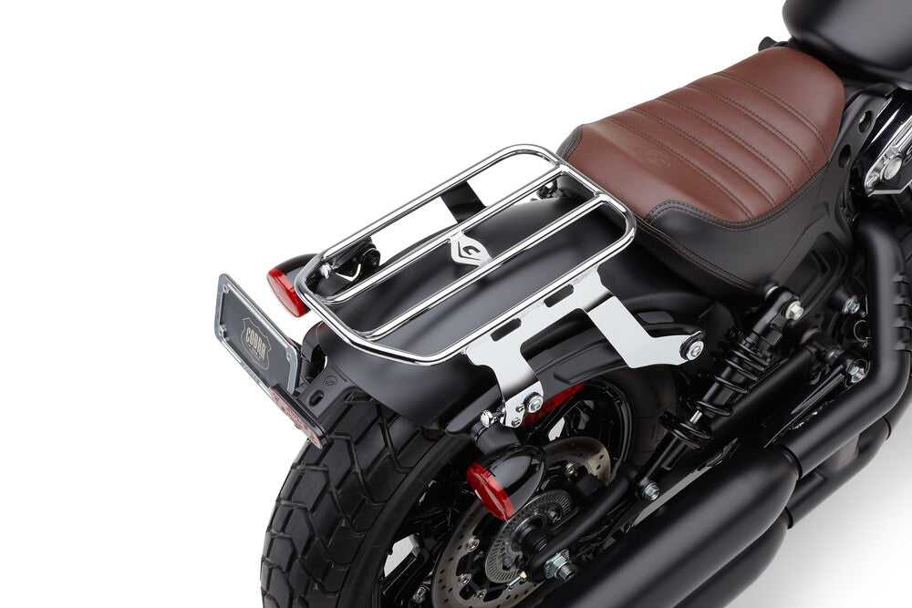 Cobra Detach Solo Luggage Rack Chrome Scout Bobber - 502-2515 For Indian Scout 2018-2024