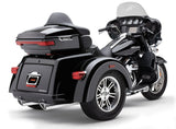 Cobra Slip-ONS W Billet Tips Chrome TRI-Glide - 6301 For Harley Tri 2009-2024