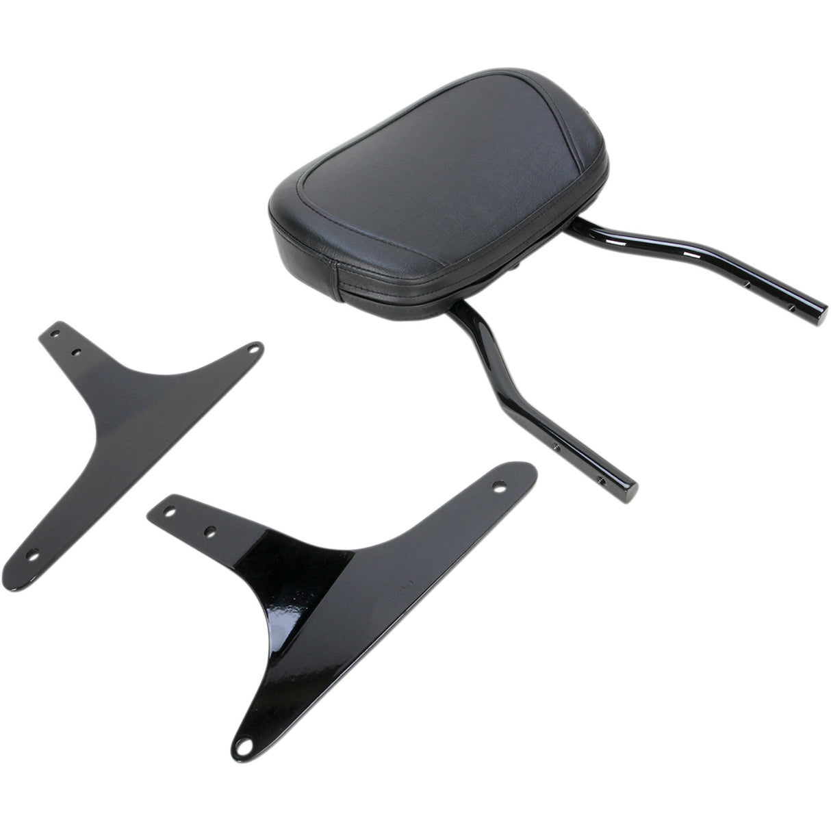 COBRA 1501-0472 602-1301B Round Sissy Bar - Standard - Black - Softail