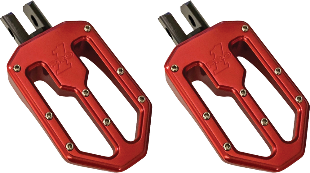 Pro One M8 PEG Moto V2 RED Anodize - 500752R For Harley Softail 2018-2020