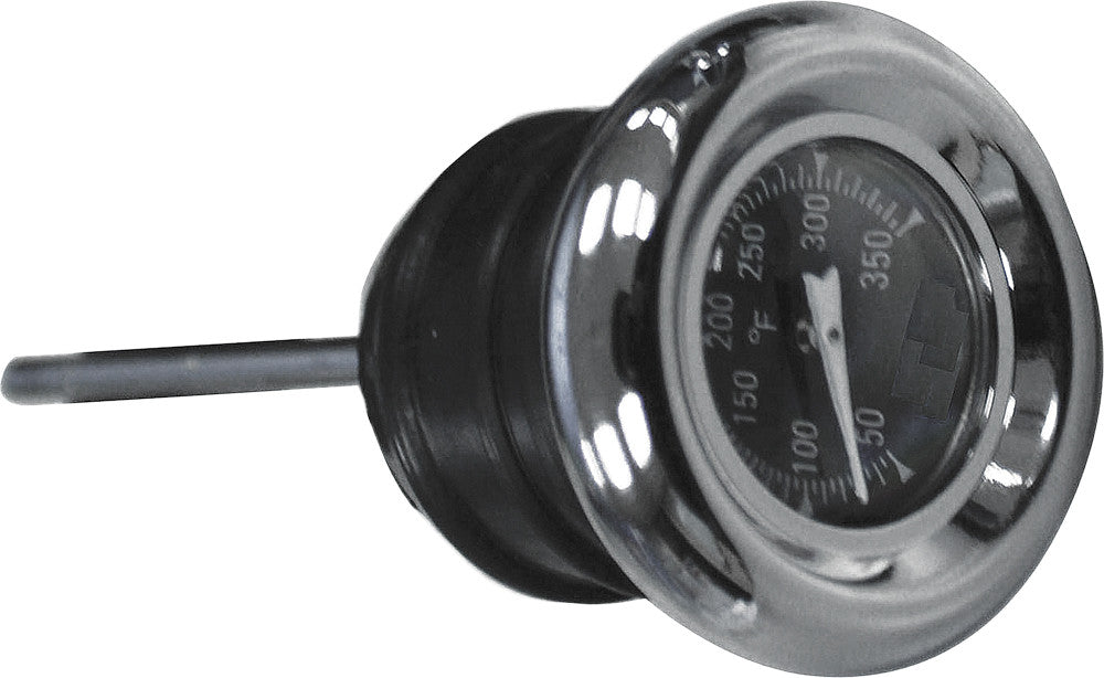Harddrive OIL Temp Gauge 2 3/4" Dipstick Black Face - 03-0091 For Harley 1982-2003