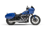 Cobra 4" 2-1 NH Slip-ON Long Chrome W Black TIP Softail - 6542 For Harley Softail 2025 | Arctic Cat Powder Special 600 2000