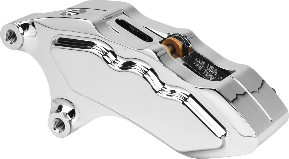 Hawg Halters Inc 6 Pist Diff Front Caliper L H Chrome With 11.8" Rotor - LHSCC6018 For Harley Motorcycles 2006-2023