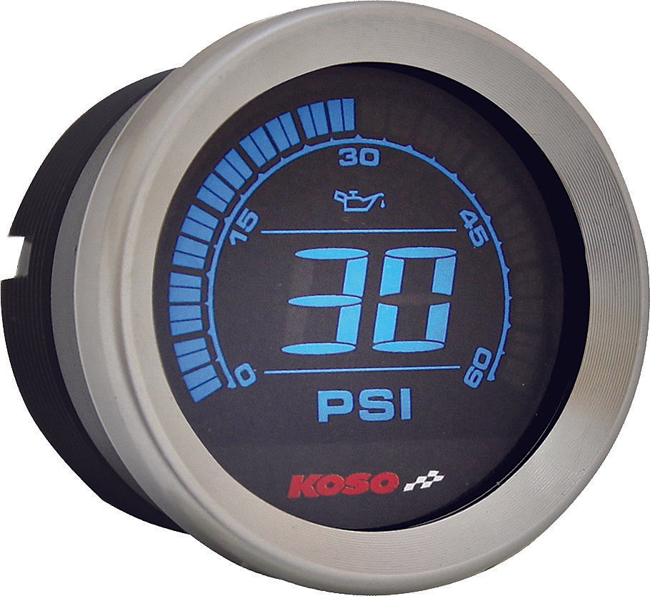 Koso North America Digital Gauge Cluster Silver Bezel Flht AND Fltr - BA050901 For Harley Touring 2004-2013