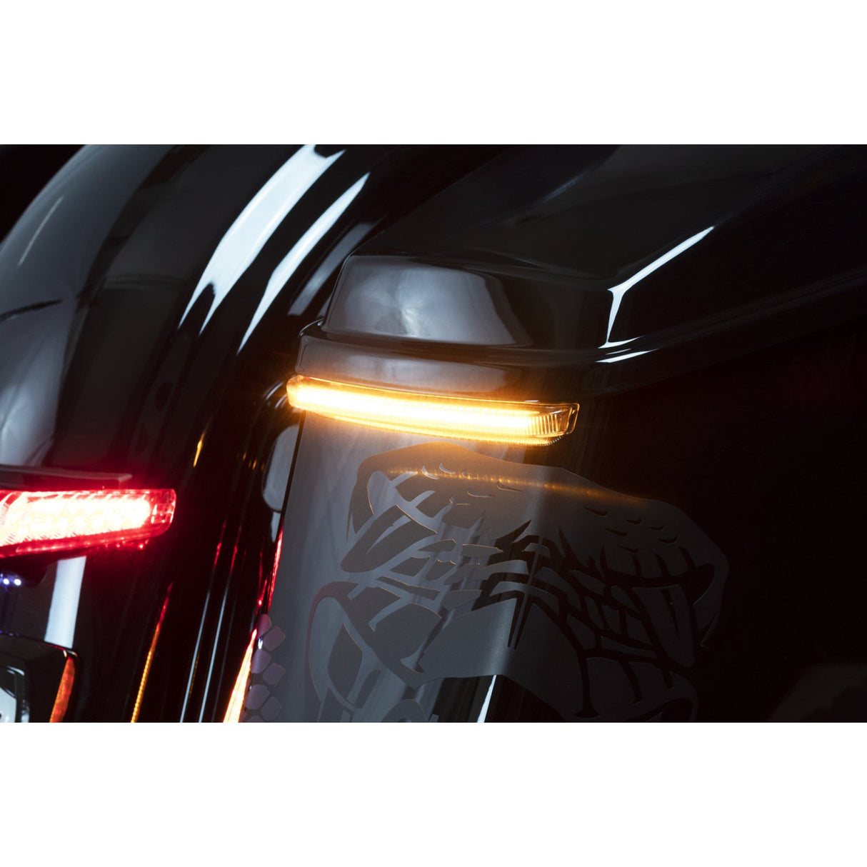 Ciro Bag Blades® Accent Lights Amber Turn Signals Smoke Lens - 40028 For Harley Touring 1998-2026